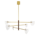 Arteriors Home DLC35 Clear,Antique Brass Hockless Chandelier Image 6