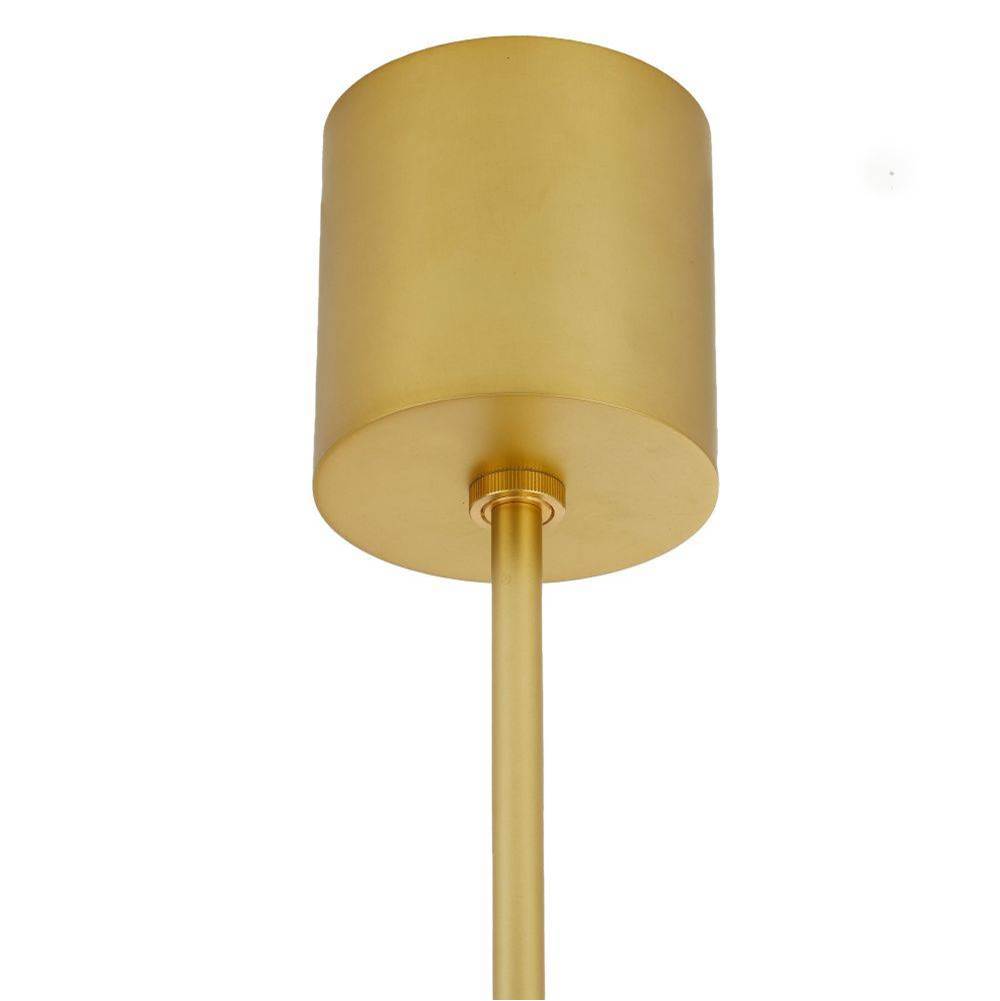 Arteriors Home DLC35 Clear,Antique Brass Hockless Chandelier Image 3