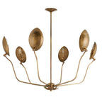 Arteriors Home DLI04 Vintage Brass,Vintage Brass Flores Chandelier Image 9