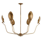 Arteriors Home DLI04 Vintage Brass,Vintage Brass Flores Chandelier Image 7