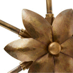 Arteriors Home DLI04 Vintage Brass,Vintage Brass Flores Chandelier Image 4
