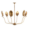 Arteriors Home DLI04 Vintage Brass,Vintage Brass Flores Chandelier Image 1