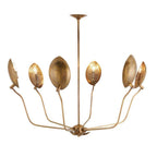 Arteriors Home DLI04 Vintage Brass,Vintage Brass Flores Chandelier Image 1