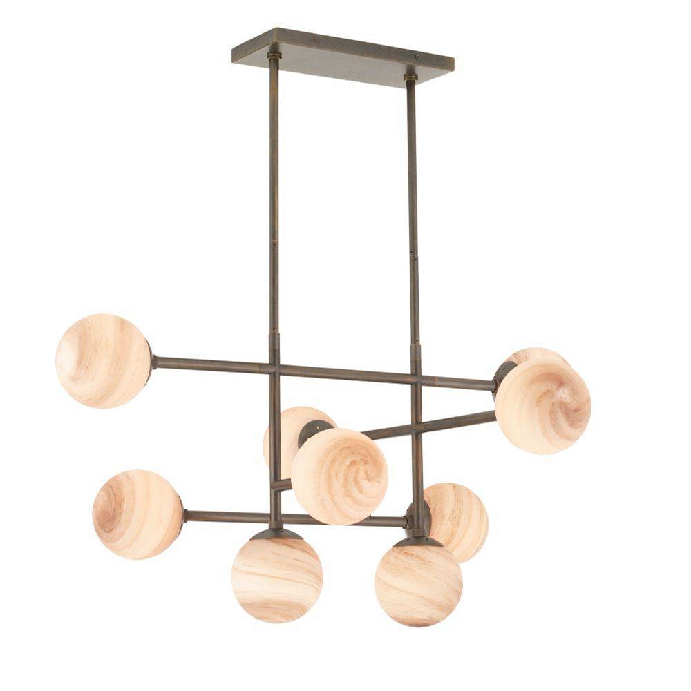 Arteriors Home DMC30 Coffee Swirl,Bronze Hadden Chandelier Image 9