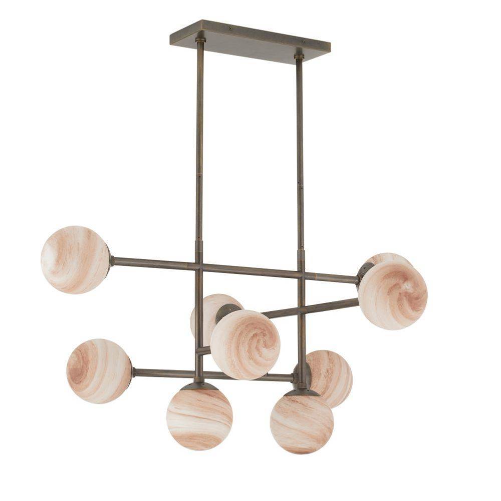 Arteriors Home DMC30 Coffee Swirl,Bronze Hadden Chandelier Image 8