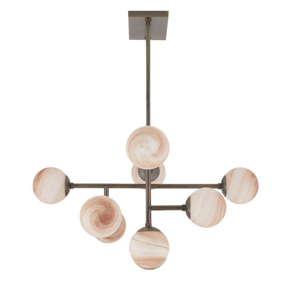 Arteriors Home DMC30 Coffee Swirl,Bronze Hadden Chandelier Image 7