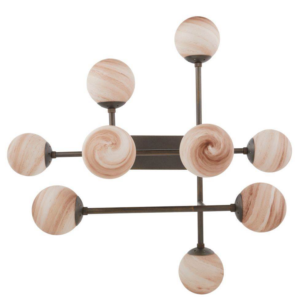 Arteriors Home DMC30 Coffee Swirl,Bronze Hadden Chandelier Image 3
