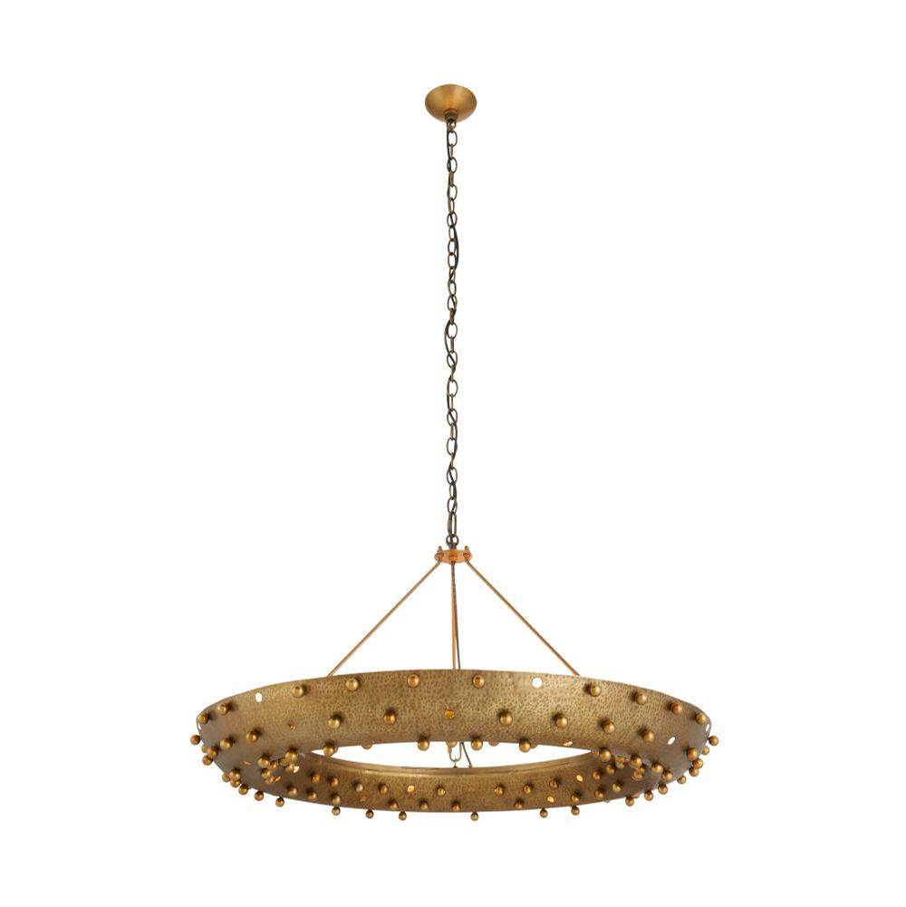 Arteriors Home DMI18 Antique Brass, Hardy Chandelier Image 8