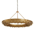 Arteriors Home DMI18 Antique Brass, Hardy Chandelier Image 1