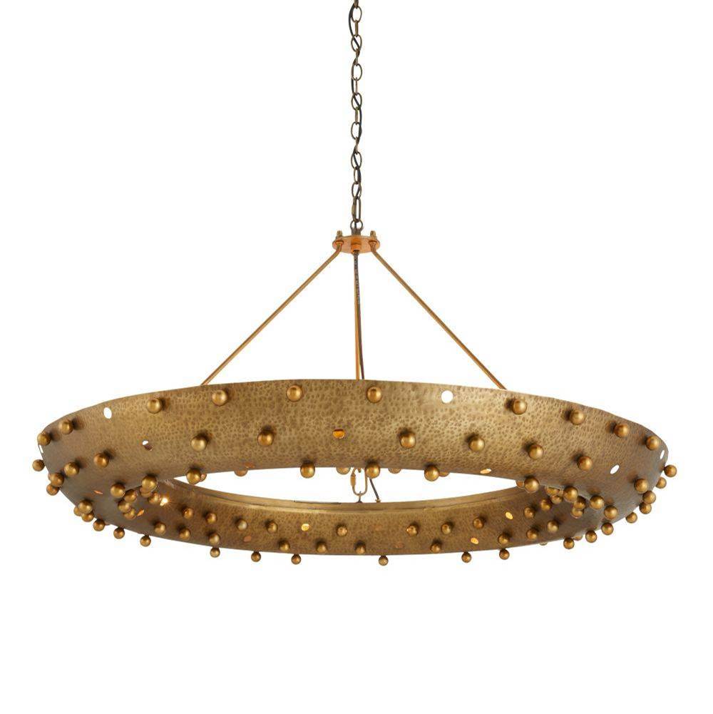 Arteriors Home DMI18 Antique Brass, Hardy Chandelier Image 1