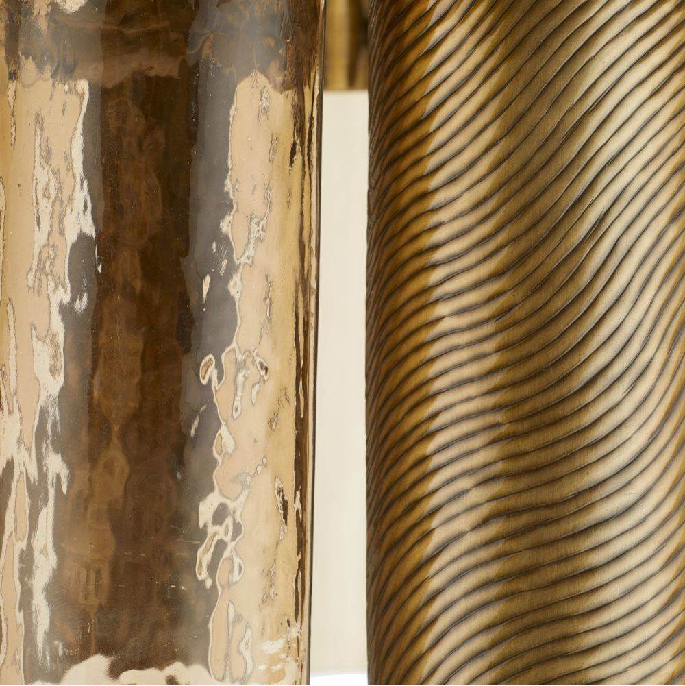 Arteriors Home DMI19 Vintage Brass,Smoke Faramond Chandelier Image 7