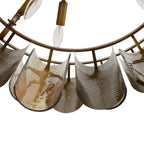 Arteriors Home DMI19 Vintage Brass,Smoke Faramond Chandelier Image 5