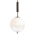 Arteriors Home DPC17 Frost Ombre,English Bronze Flagstaff Pendant Image 1