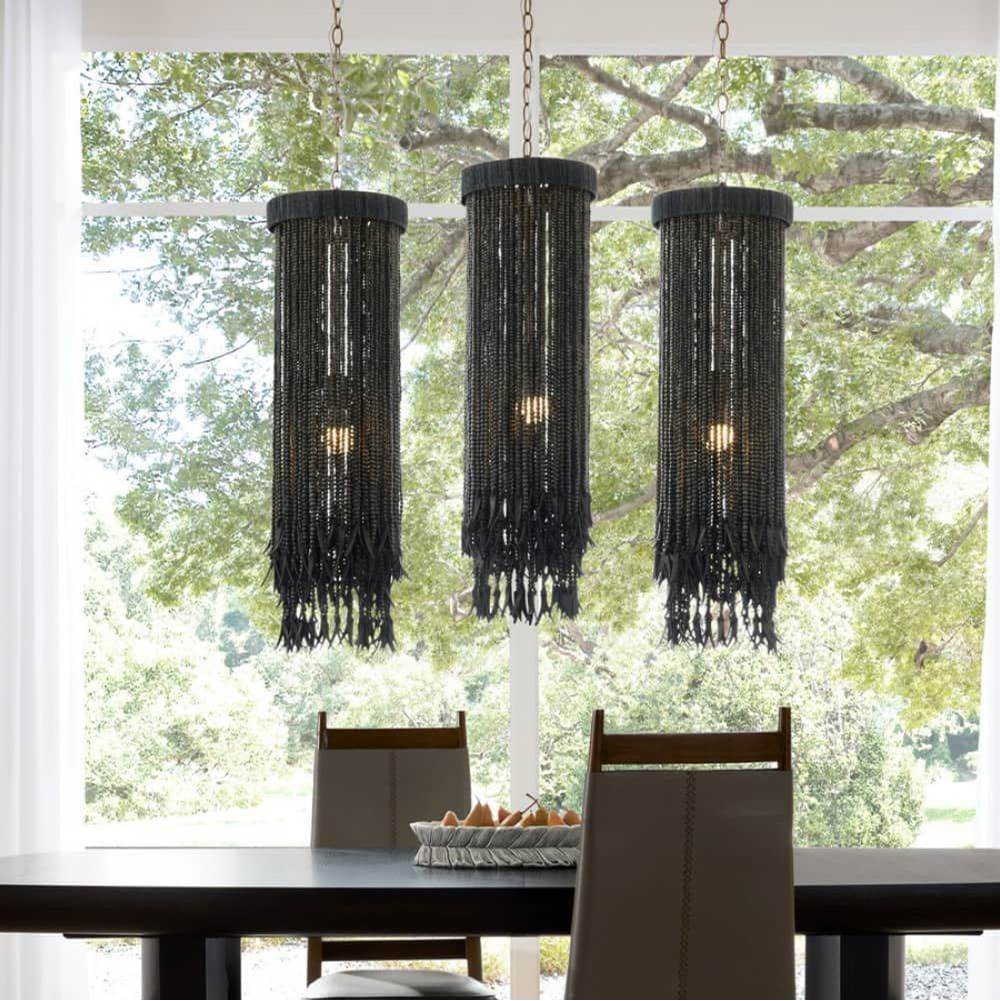 Arteriors Home DPS07 Dark Gray Wash,Antique Brass Baja Pendant Image 3