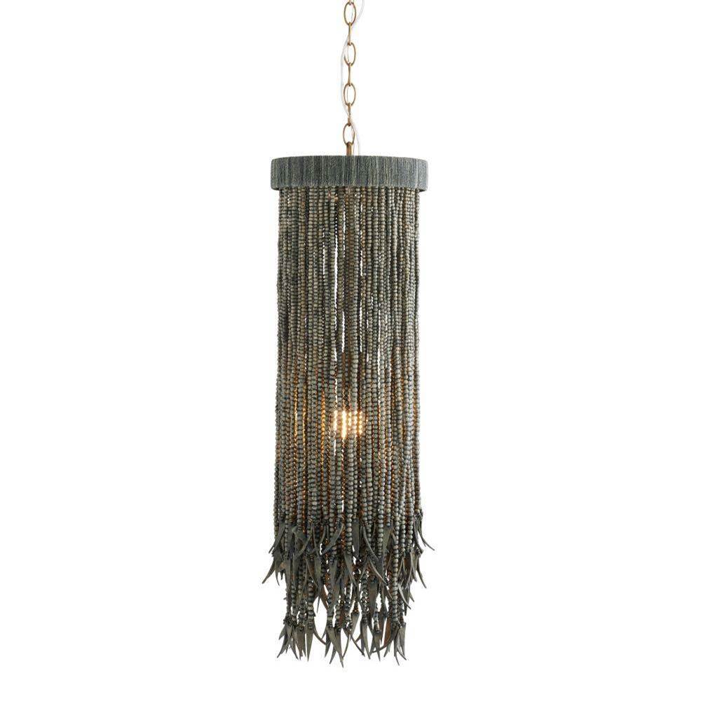 Arteriors Home DPS07 Dark Gray Wash,Antique Brass Baja Pendant Image 1