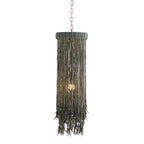 Arteriors Home DPS07 Dark Gray Wash,Antique Brass Baja Pendant Image 1