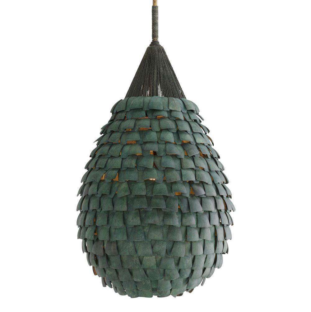 Arteriors Home DSS04 Eucalyptus Stain,Dark Eucalyptus Stain Ferndale Pendant Image 1