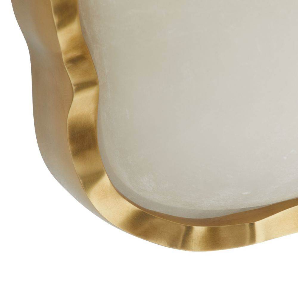 Arteriors Home DWC48 White,Antique Brass Grace Sconce Image 5