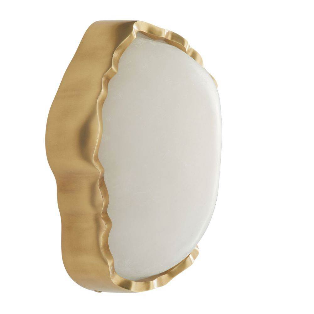 Arteriors Home DWC48 White,Antique Brass Grace Sconce Image 4