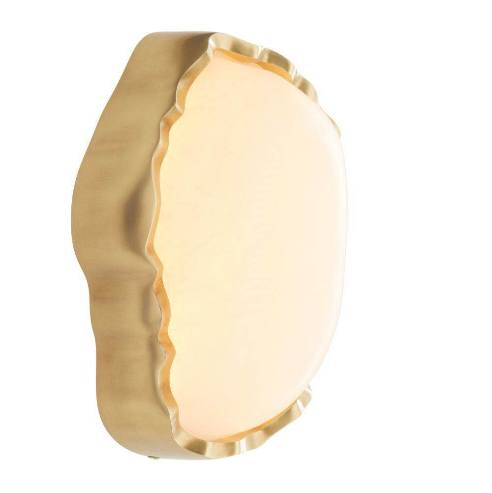 Arteriors Home DWC48 White,Antique Brass Grace Sconce Image 3