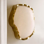 Arteriors Home DWC48 White,Antique Brass Grace Sconce Image 2