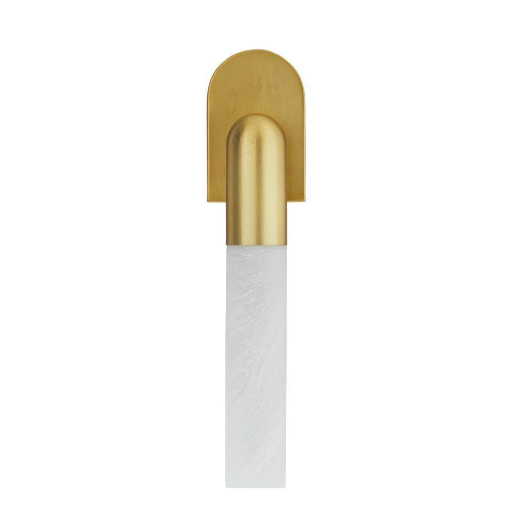 Arteriors Home DWC56 White,Antique Brass Haynes Sconce Image 2