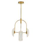 Arteriors Home GADSC01 Antique Brass,Ivory Roll Chandelier Image 5