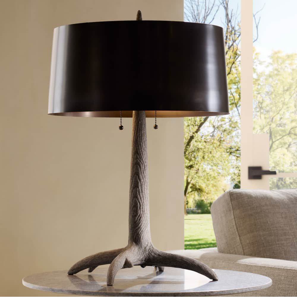 Arteriors Home PTC53 Graphite,Bronze Haggard Lamp Image 2