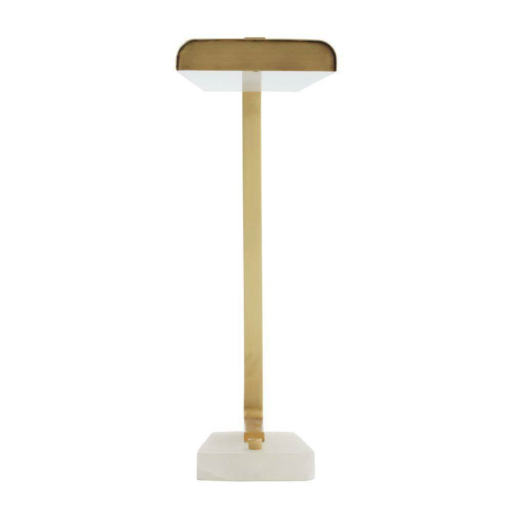 Arteriors Home PTC54 Antique Brass,White Genevieve Desk Lamp Image 9