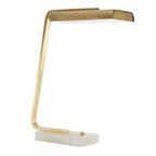 Arteriors Home PTC54 Antique Brass,White Genevieve Desk Lamp Image 8