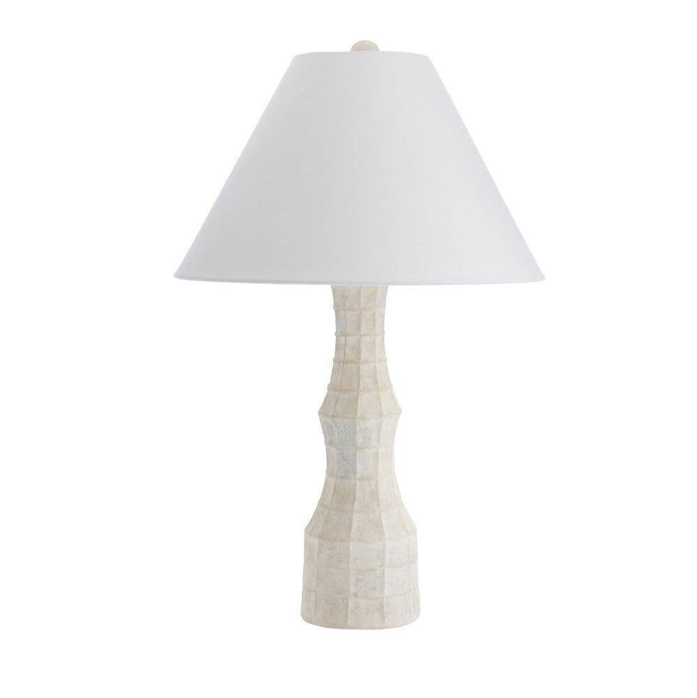 Arteriors Home PTS18-656 Egg Shell,Antique Brass Francine Lamp Image 8