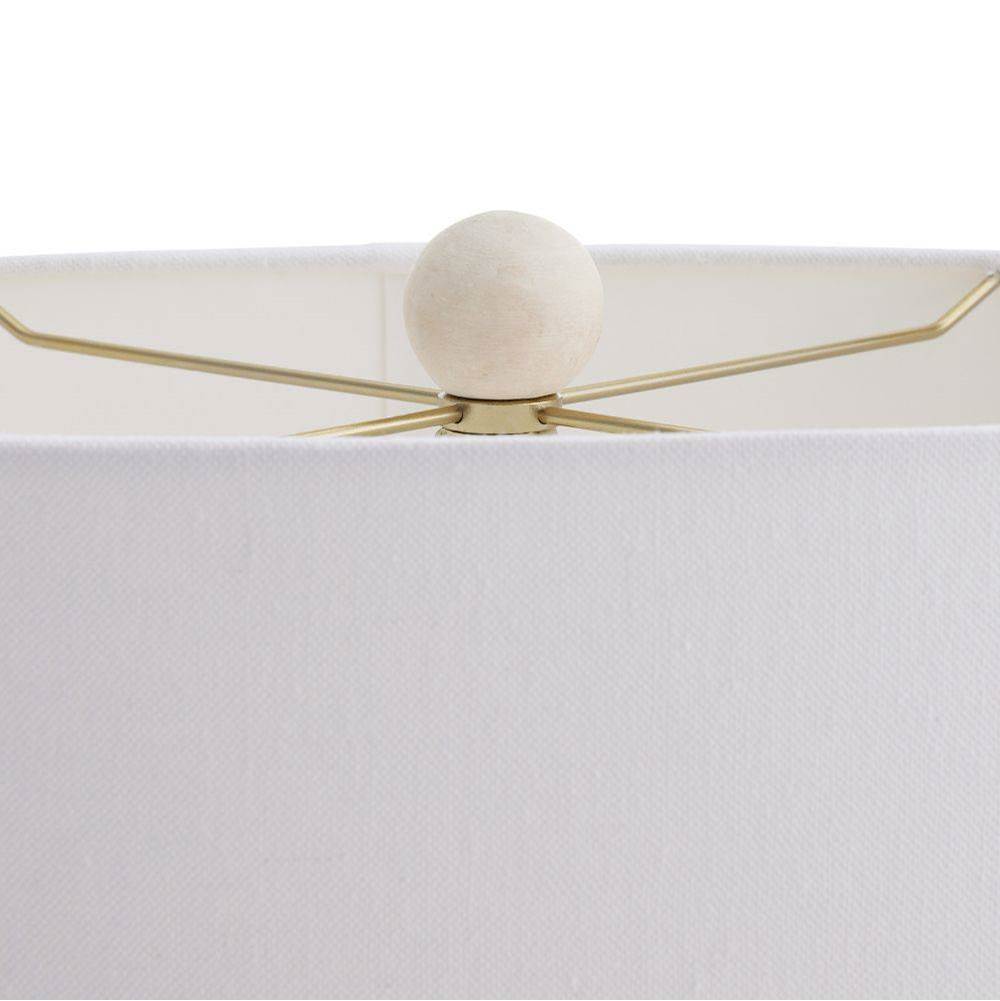 Arteriors Home PTS19-194 Egg Shell,Antique Brass Felicity Lamp Image 2