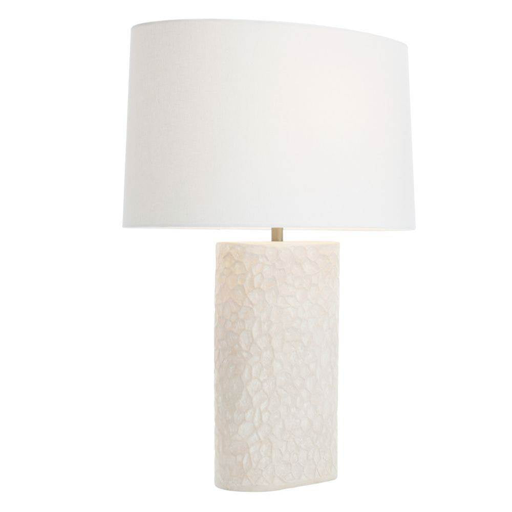 Arteriors Home PTS19-194 Egg Shell,Antique Brass Felicity Lamp Image 1