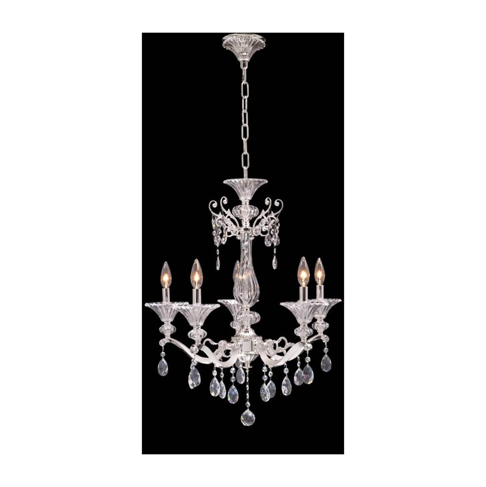 Allegri By Kalco Lighting Vasari 23-in 5 Light Socket 2 Tone Silver Chandelier