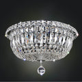 Allegri By Kalco Lighting Betti 14-in 6 Light Socket Chrome/clear Flush Mount