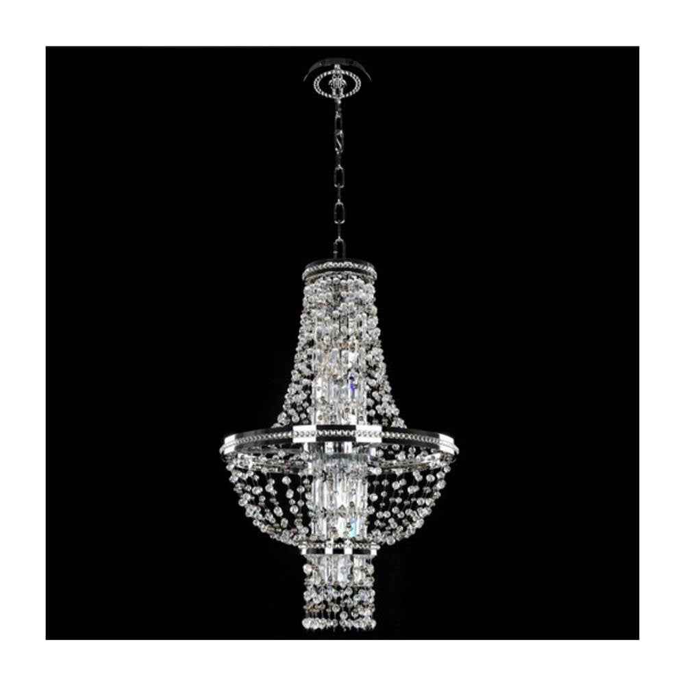 Allegri By Kalco Lighting Capri 18-in 4 Light Socket Chrome/clear Chandelier