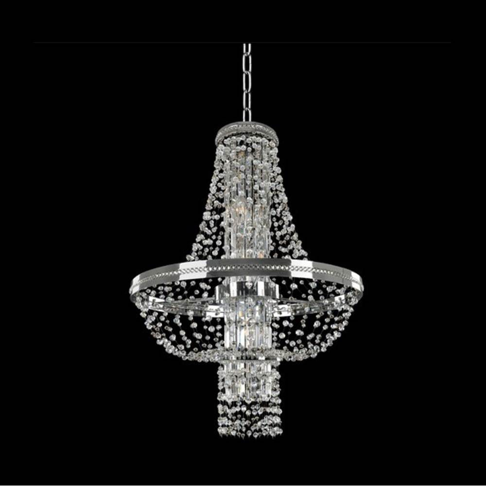 Allegri By Kalco Lighting Capri 24-in 8 Light Socket Chrome/clear Chandelier