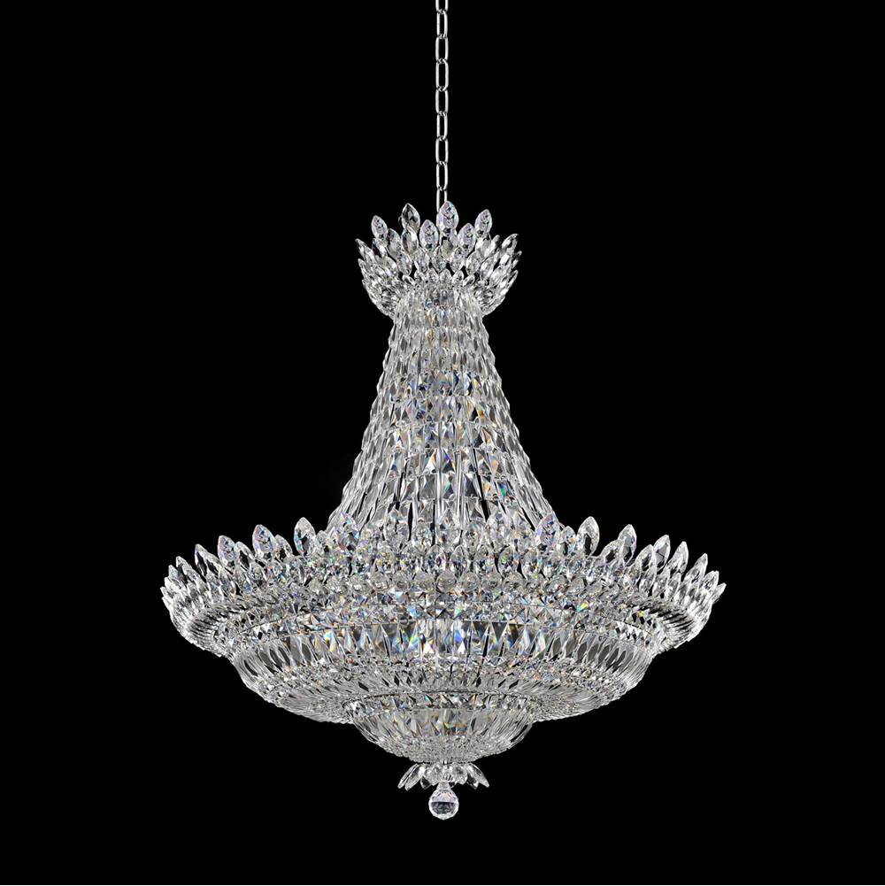 Allegri By Kalco Lighting Belluno 39.5-in 32 Light Socket Chrome/clear Chandelier