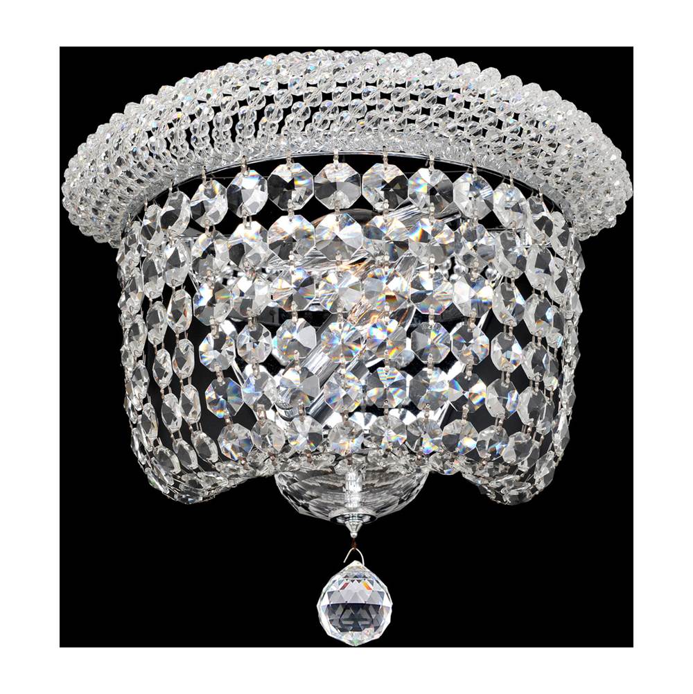 Allegri By Kalco Lighting Napoli 10.8-in 2 Light Socket Chrome/clear Wall Sconce
