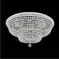 Allegri By Kalco Lighting Napoli 34-in 18 Light Socket Chrome/clear Flush Mount
