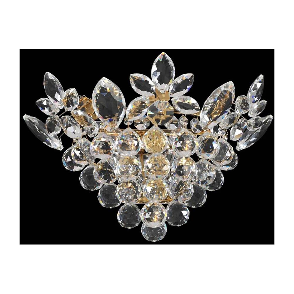 Allegri By Kalco Lighting Treviso 23-in 3 Light Socket Chrome/clear Wall Sconce