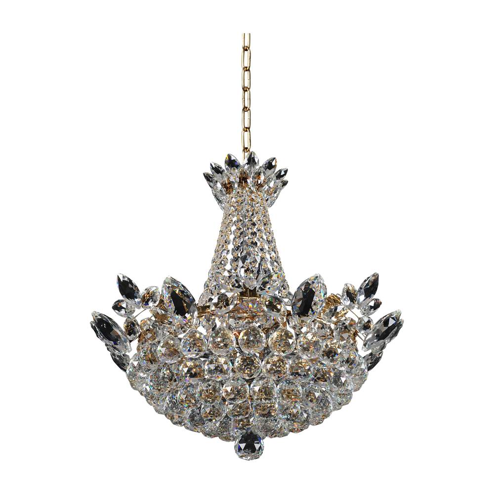 Allegri By Kalco Lighting Treviso 21-in 11 Light Socket 18k Gold/clear Chandelier