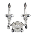 Allegri By Kalco Lighting Jolivet 16-in 2 Light Socket 2 Tone Silver/clear Wall Sconce