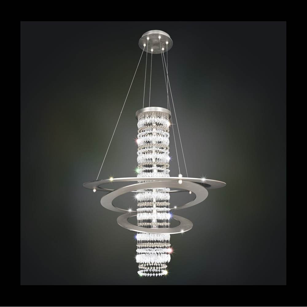 Allegri By Kalco Lighting Giovanni 26-in 5 Light Socket Brushed Nickel/clear Pendant