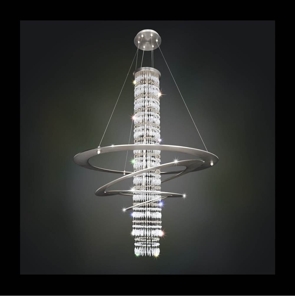 Allegri By Kalco Lighting Giovanni 32-in 7 Light Socket Brushed Nickel/clear Chandelier