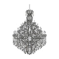 Allegri By Kalco Lighting Brahms 69.5-in 66 Light Socket Chrome/smoke Fleet Argentine Tiered Chandelier