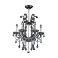 Allegri By Kalco Lighting Brahms 22-in 6 Light Socket Chrome/clear Chandelier