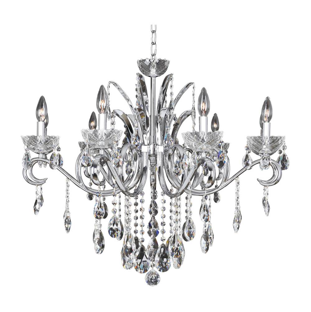Allegri By Kalco Lighting Catalani 34-in 9 Light Socket Chrome/clear Chandelier