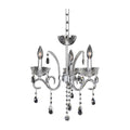 Allegri By Kalco Lighting Catalani 16-in 3 Light Socket Chrome/clear Chandelier