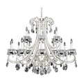 Allegri By Kalco Lighting Bedetti 48-in 18 Light Socket 2 Tone Silver/clear Chandelier